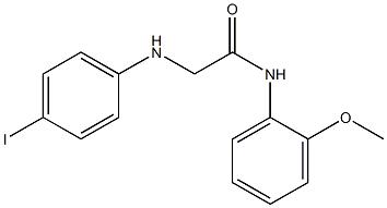 2-[(4-iodophenyl)amino]-N-(2-methoxyphenyl)acetamide Struktur