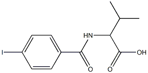 2-[(4-iodophenyl)formamido]-3-methylbutanoic acid Struktur