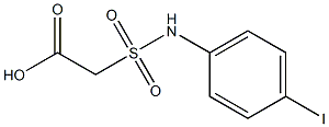 2-[(4-iodophenyl)sulfamoyl]acetic acid Struktur