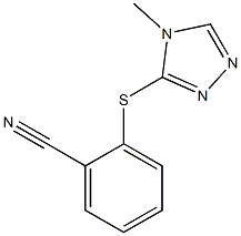 2-[(4-methyl-4H-1,2,4-triazol-3-yl)sulfanyl]benzonitrile Struktur