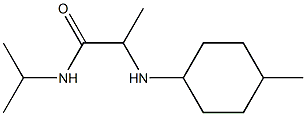 2-[(4-methylcyclohexyl)amino]-N-(propan-2-yl)propanamide Struktur