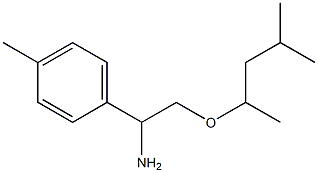 2-[(4-methylpentan-2-yl)oxy]-1-(4-methylphenyl)ethan-1-amine Struktur