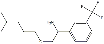 2-[(4-methylpentyl)oxy]-1-[3-(trifluoromethyl)phenyl]ethan-1-amine Struktur