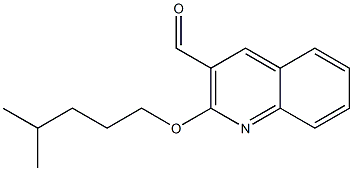 2-[(4-methylpentyl)oxy]quinoline-3-carbaldehyde Struktur