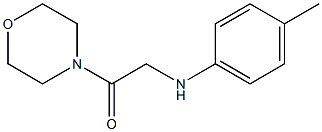 2-[(4-methylphenyl)amino]-1-(morpholin-4-yl)ethan-1-one Struktur