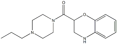 2-[(4-propylpiperazin-1-yl)carbonyl]-3,4-dihydro-2H-1,4-benzoxazine Struktur