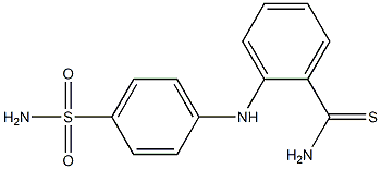 2-[(4-sulfamoylphenyl)amino]benzene-1-carbothioamide Struktur