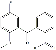 2-[(5-bromo-2-methoxyphenyl)carbonyl]benzoic acid Struktur