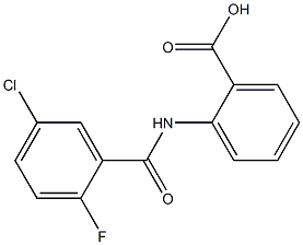 2-[(5-chloro-2-fluorobenzene)(methyl)amido]benzoic acid Struktur