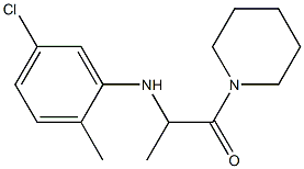 2-[(5-chloro-2-methylphenyl)amino]-1-(piperidin-1-yl)propan-1-one Struktur