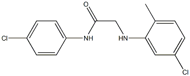 2-[(5-chloro-2-methylphenyl)amino]-N-(4-chlorophenyl)acetamide Struktur