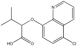 2-[(5-chloroquinolin-8-yl)oxy]-3-methylbutanoic acid Struktur