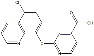 2-[(5-chloroquinolin-8-yl)oxy]pyridine-4-carboxylic acid Struktur