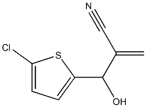 2-[(5-chlorothiophen-2-yl)(hydroxy)methyl]prop-2-enenitrile Struktur