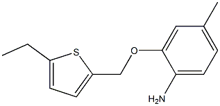 2-[(5-ethylthiophen-2-yl)methoxy]-4-methylaniline Struktur