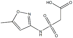 2-[(5-methyl-1,2-oxazol-3-yl)sulfamoyl]acetic acid Struktur