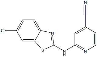 2-[(6-chloro-1,3-benzothiazol-2-yl)amino]pyridine-4-carbonitrile Struktur