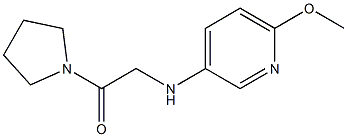 2-[(6-methoxypyridin-3-yl)amino]-1-(pyrrolidin-1-yl)ethan-1-one Struktur