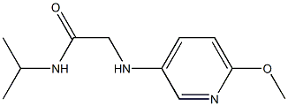 2-[(6-methoxypyridin-3-yl)amino]-N-(propan-2-yl)acetamide Struktur