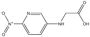 2-[(6-nitropyridin-3-yl)amino]acetic acid Struktur