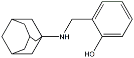 2-[(adamantan-1-ylamino)methyl]phenol Struktur