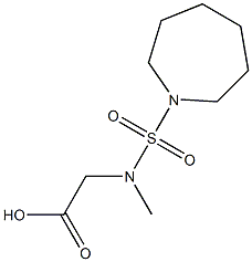 2-[(azepane-1-sulfonyl)(methyl)amino]acetic acid Struktur