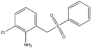 2-[(benzenesulfonyl)methyl]-6-chloroaniline Struktur