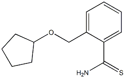 2-[(cyclopentyloxy)methyl]benzenecarbothioamide Struktur