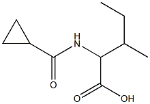 2-[(cyclopropylcarbonyl)amino]-3-methylpentanoic acid Struktur