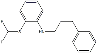 2-[(difluoromethyl)sulfanyl]-N-(3-phenylpropyl)aniline Struktur