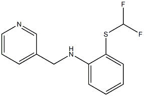 2-[(difluoromethyl)sulfanyl]-N-(pyridin-3-ylmethyl)aniline Struktur