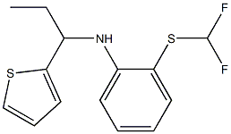 2-[(difluoromethyl)sulfanyl]-N-[1-(thiophen-2-yl)propyl]aniline Struktur