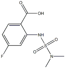 2-[(dimethylsulfamoyl)amino]-4-fluorobenzoic acid Struktur