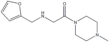 2-[(furan-2-ylmethyl)amino]-1-(4-methylpiperazin-1-yl)ethan-1-one Struktur