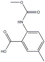 2-[(methoxycarbonyl)amino]-5-methylbenzoic acid Struktur