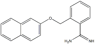 2-[(naphthalen-2-yloxy)methyl]benzene-1-carboximidamide Struktur