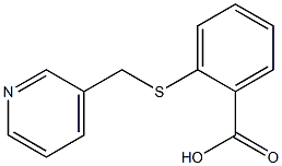 2-[(pyridin-3-ylmethyl)thio]benzoic acid Struktur