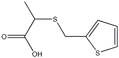 2-[(thien-2-ylmethyl)thio]propanoic acid Struktur