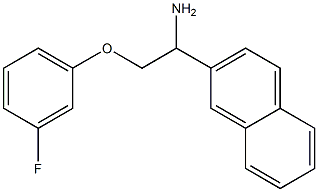 2-[1-amino-2-(3-fluorophenoxy)ethyl]naphthalene Struktur