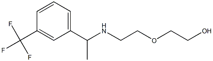 2-[2-({1-[3-(trifluoromethyl)phenyl]ethyl}amino)ethoxy]ethan-1-ol Struktur