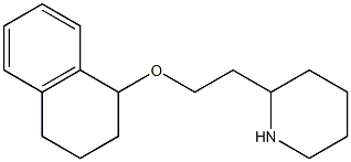 2-[2-(1,2,3,4-tetrahydronaphthalen-1-yloxy)ethyl]piperidine Struktur