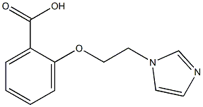 2-[2-(1H-imidazol-1-yl)ethoxy]benzoic acid Struktur