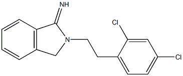 2-[2-(2,4-dichlorophenyl)ethyl]-2,3-dihydro-1H-isoindol-1-imine Struktur