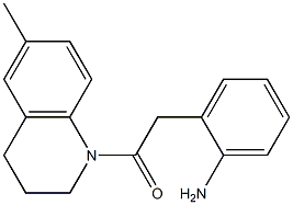 2-[2-(6-methyl-3,4-dihydroquinolin-1(2H)-yl)-2-oxoethyl]aniline Struktur