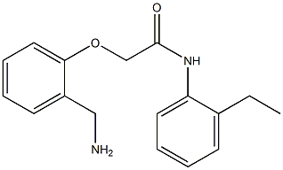 2-[2-(aminomethyl)phenoxy]-N-(2-ethylphenyl)acetamide Struktur