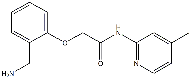 2-[2-(aminomethyl)phenoxy]-N-(4-methylpyridin-2-yl)acetamide Struktur