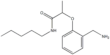 2-[2-(aminomethyl)phenoxy]-N-pentylpropanamide Struktur