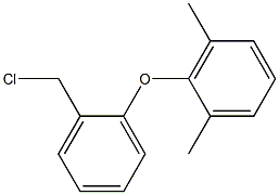 2-[2-(chloromethyl)phenoxy]-1,3-dimethylbenzene Struktur