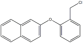 2-[2-(chloromethyl)phenoxy]naphthalene Struktur