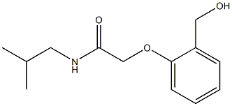 2-[2-(hydroxymethyl)phenoxy]-N-(2-methylpropyl)acetamide Struktur